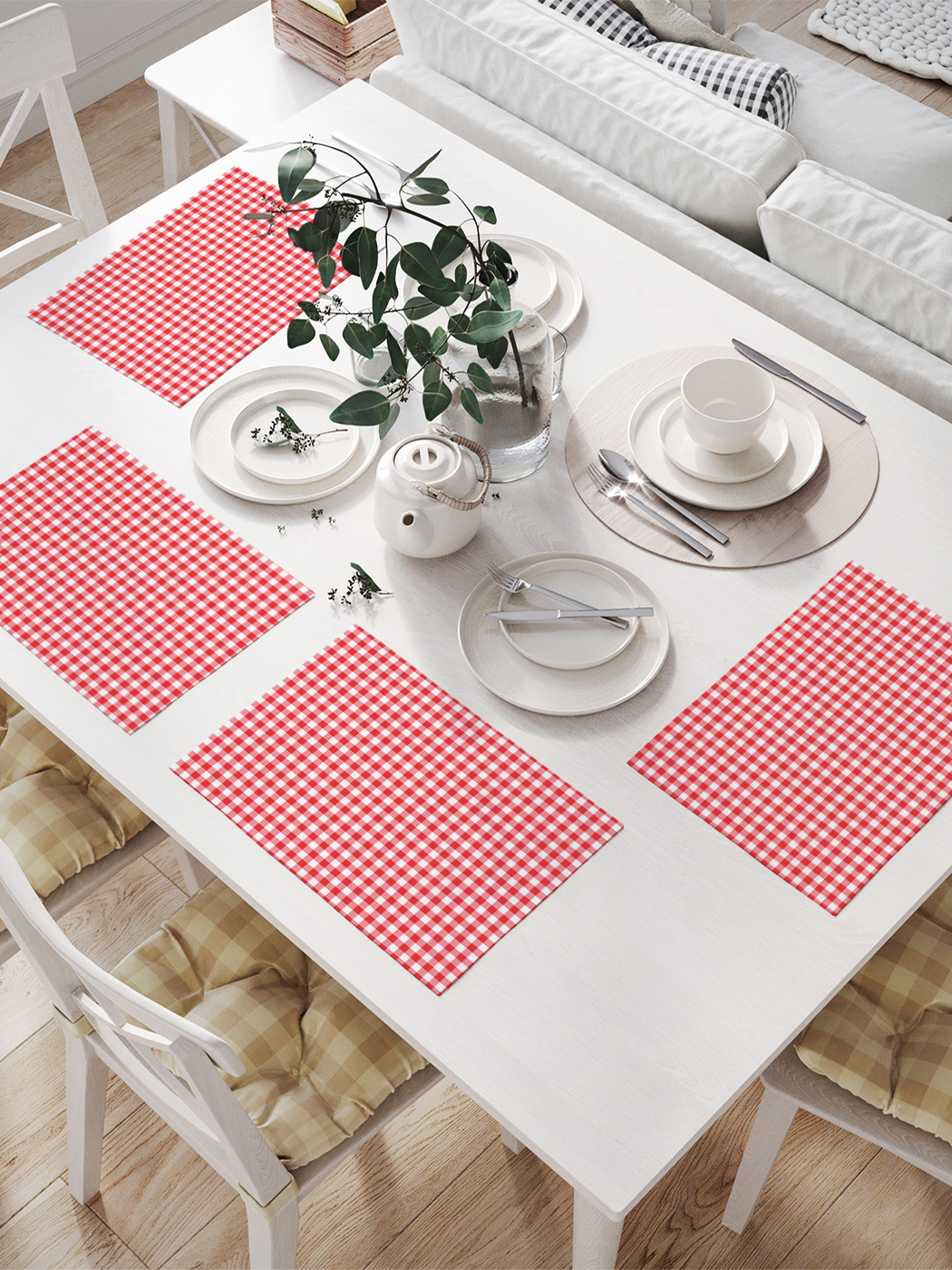 фото Joyarty комплект салфеток для сервировки стола «итальянский стиль» (32х46 см, 4 шт.)