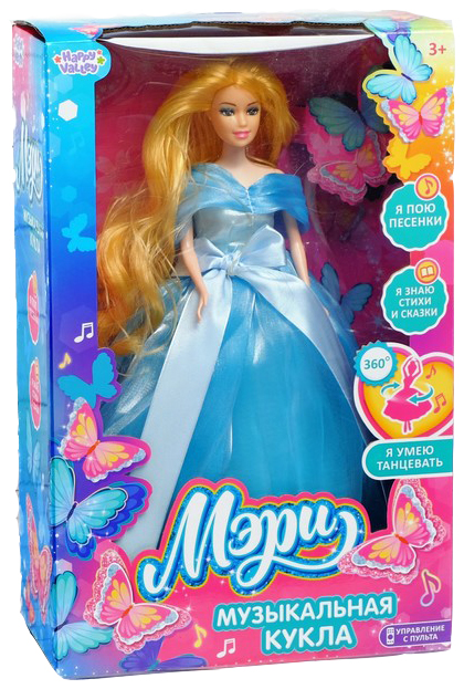 Музыкальная кукла Happy Valley Мери в голубом платье