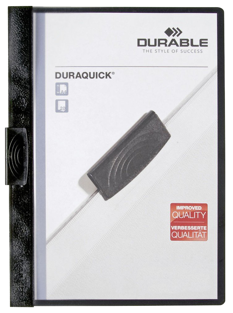 

Папка с прижимным механизмом DURAQUICK 227001 Czarny А4