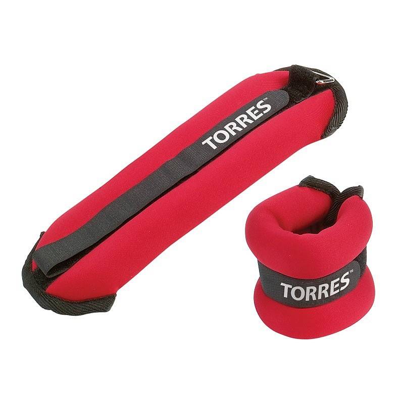 

Утяжелитель Torres PL110182 2x1 кг, red, Красный, PL110182