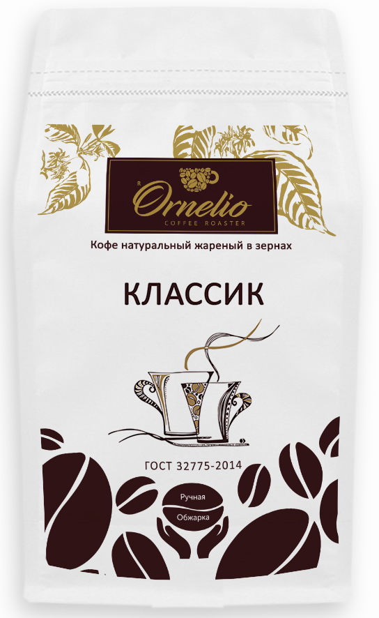 

Кофе натуральный Ornelio жареный в зернах классик 500 г