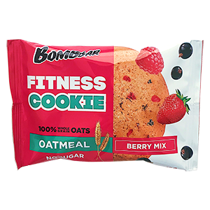 фото Овсяное печенье bombbar fitness cookie 40 г ягодный микс