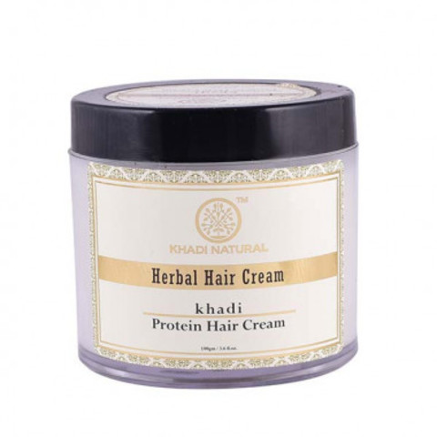 Крем для волос с протеинами Khadi Natural, 100 гр шампунь khadi natural мед и ваниль для восстановления и роста волос 210 мл