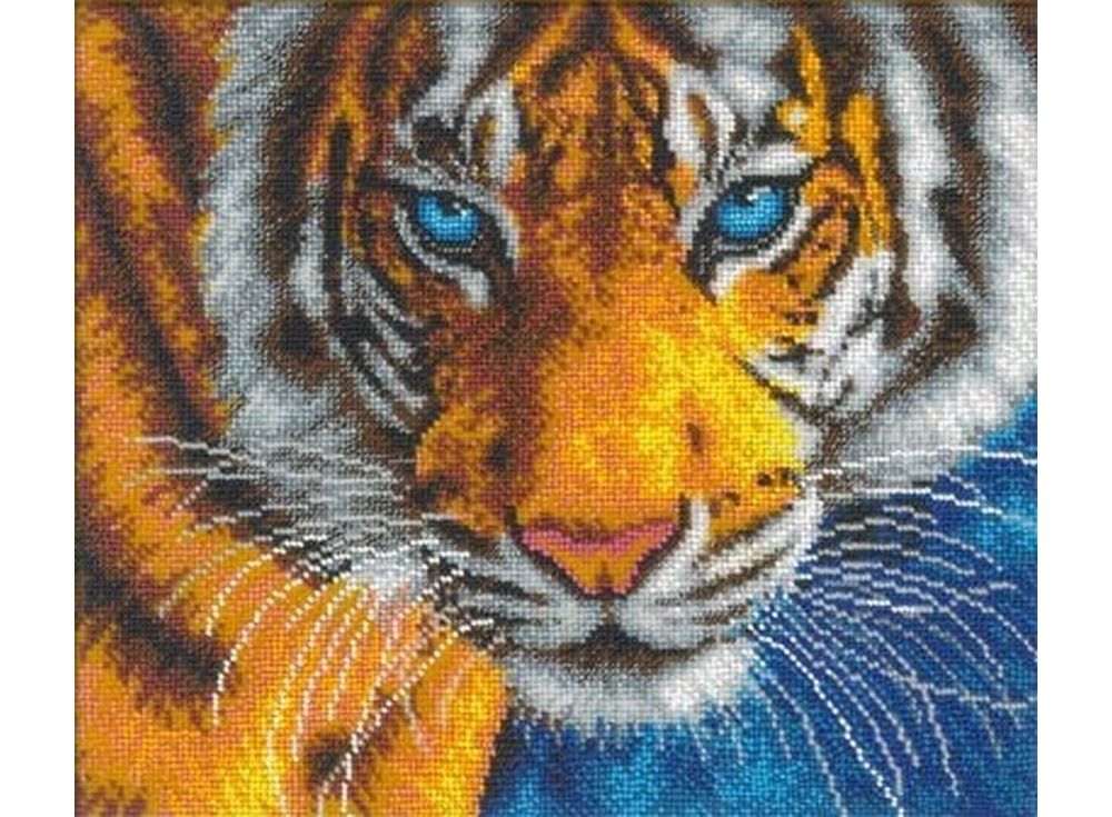 фото Набор вышивки бисером русская искусница взгляд тигра