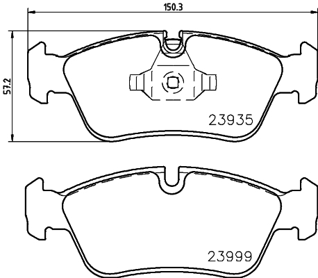 

Комплект тормозных колодок Hella 8DB355011281