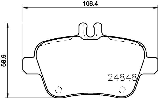 

Комплект тормозных колодок Hella 8DB355021791