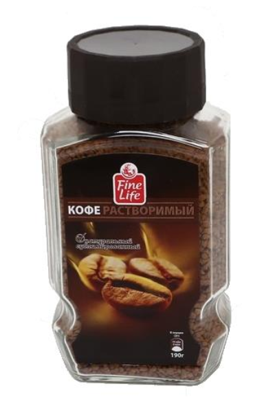 

Кофе Fine Life натуральный растворимый 95 г