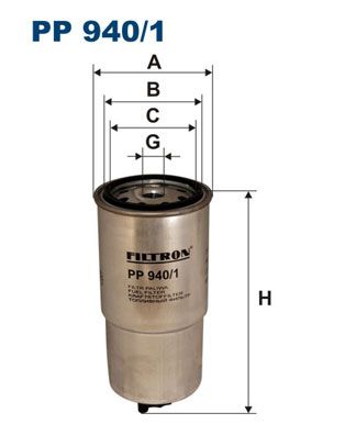 фото Фильтр топливный filtron pp940/1