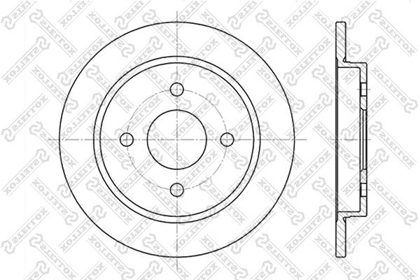фото Тормозной диск stellox 6020-2536-sx
