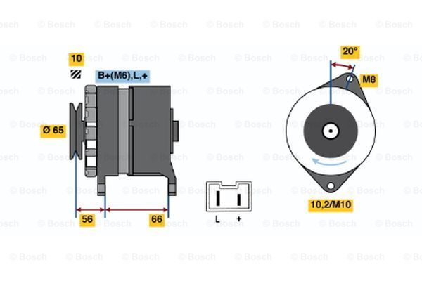 

Генератор BOSCH 0 986 037 321