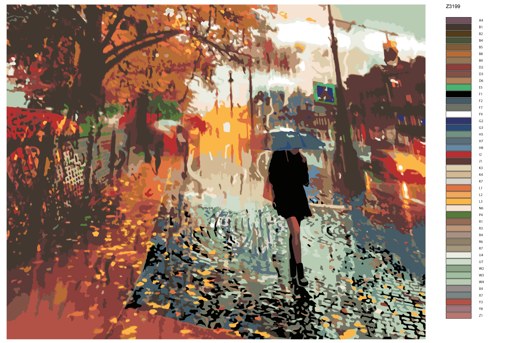 

Картина по номерам, 40 x 50, Z3199, Z3199