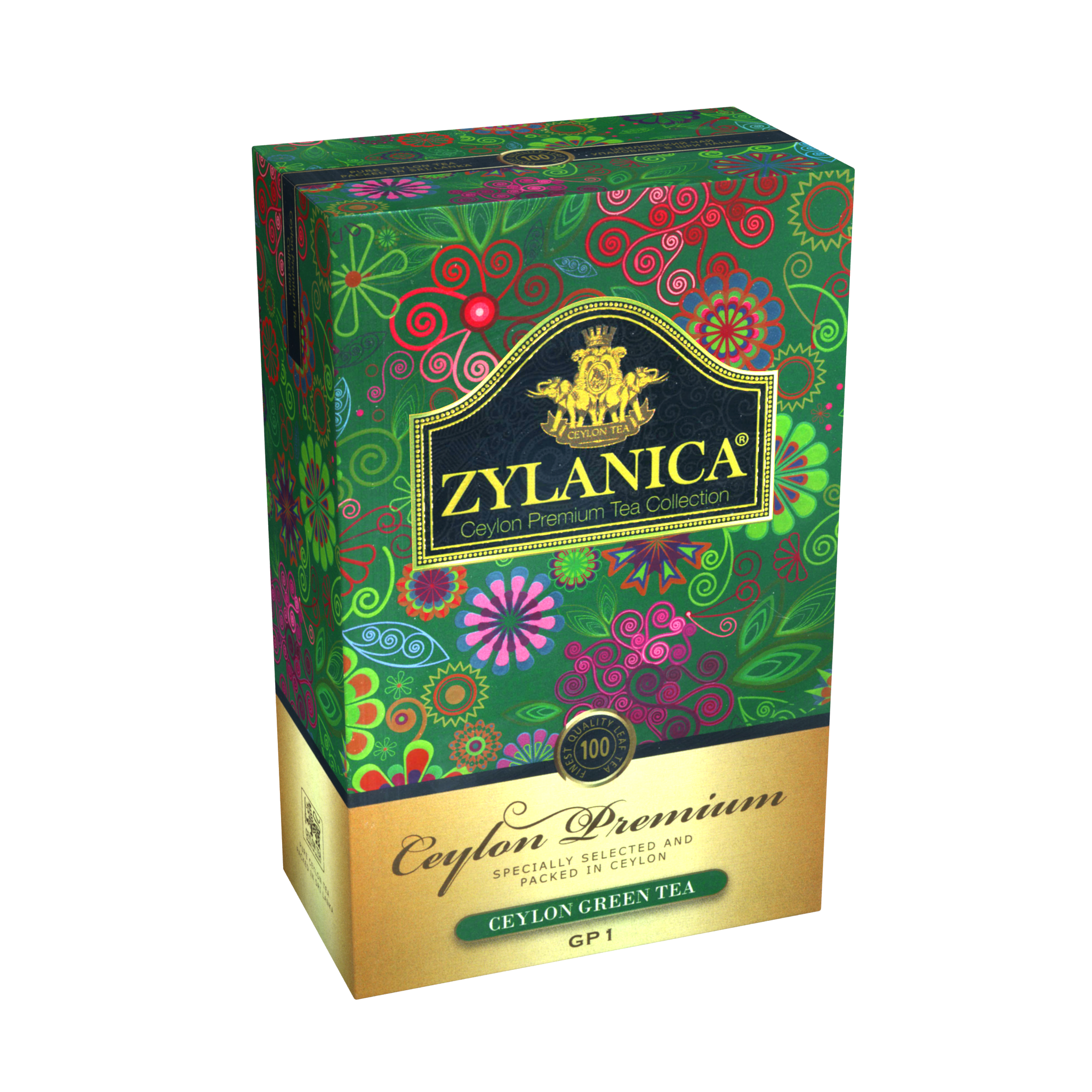 Чай зеленый листовой Zylanica ceylon premium collection 100 г