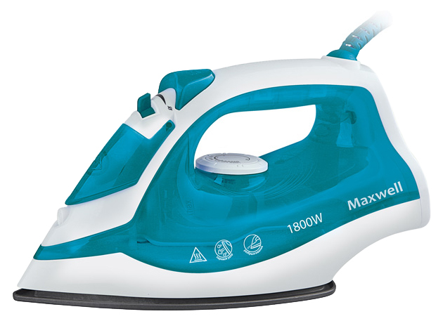 фото Утюг maxwell mw-3043 white/cyan