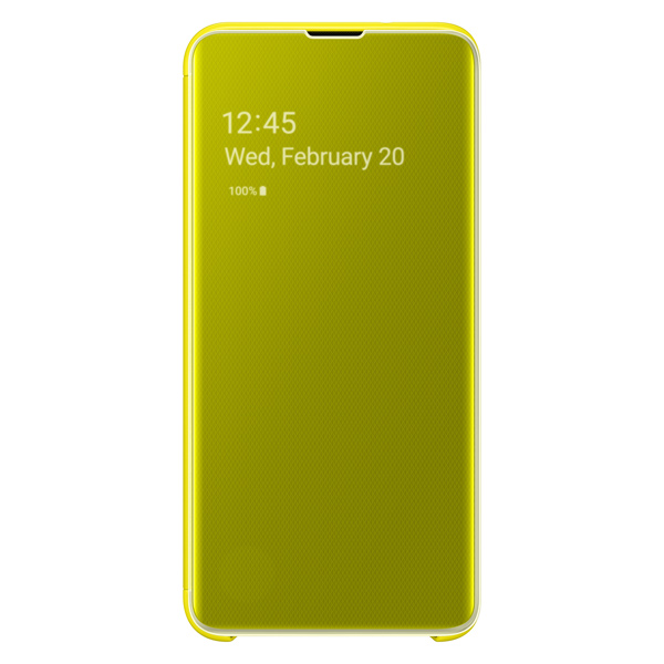 фото Чехол samsung clear view cover для galaxy s10e yellow