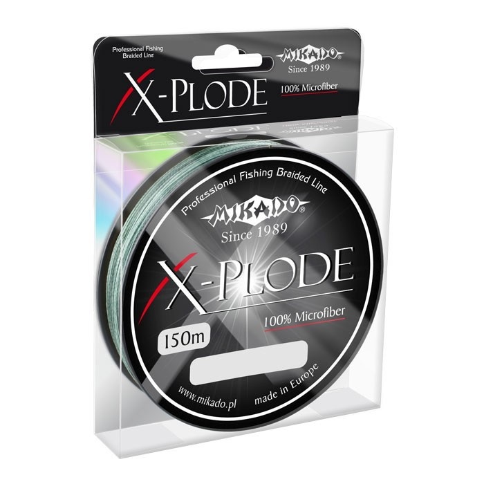 

Леска плетеная Mikado X-Plode 0,22 мм, 150 м, 24,45 кг, green, Зеленый, X-Plode