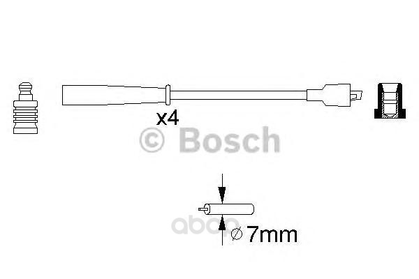 

Провод высоковольтный комплект BOSCH 0986356716