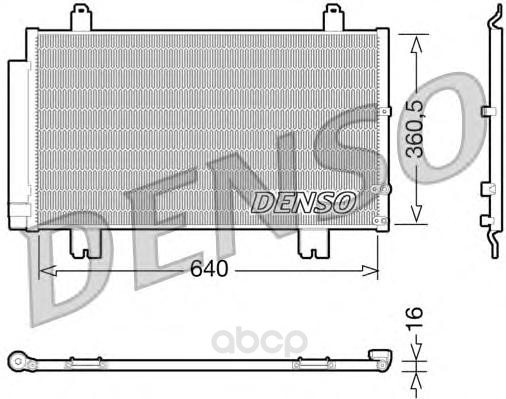 

Радиатор кондицинера 678x360,5 Denso DCN51005