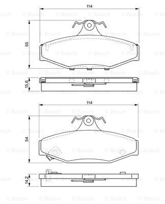 

Тормозные колодки Bosch дисковые 986424561