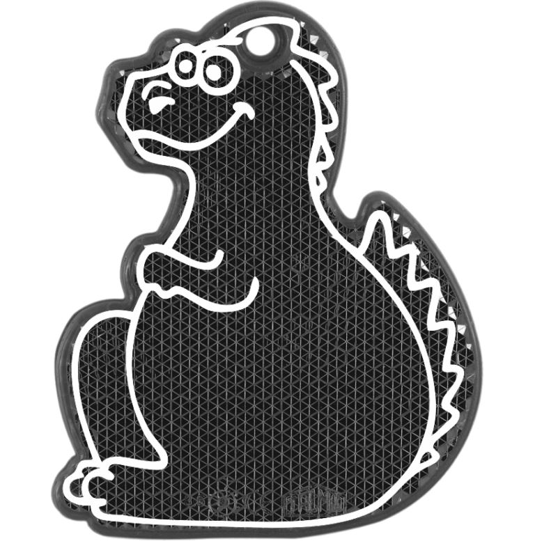 

Светоотражатель пешеходный Дракончик, Черный