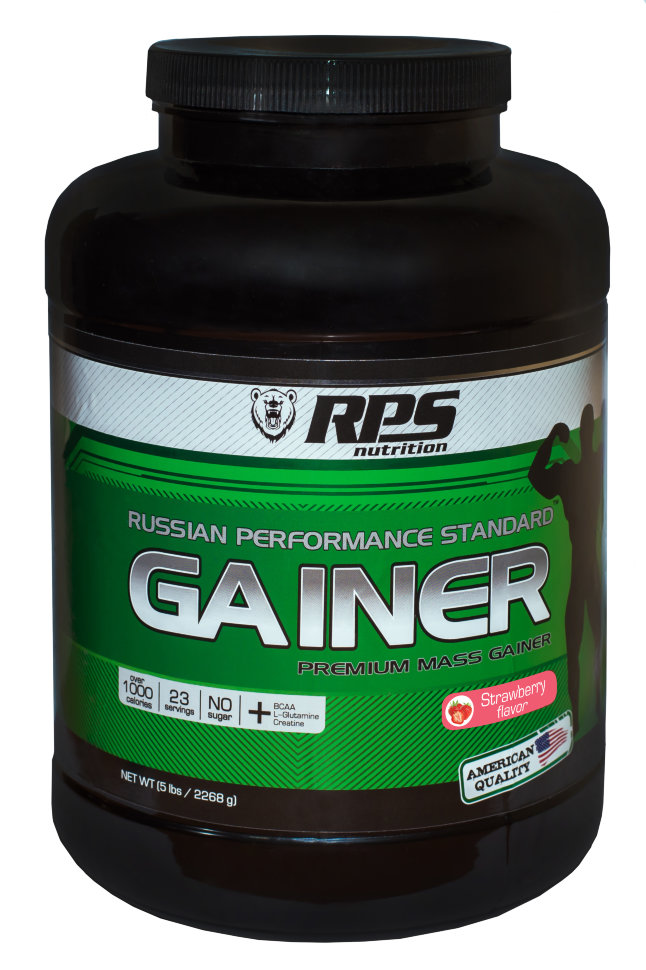 фото Гейнер rps nutrition premium mass gainer, 2270 г, strawberry