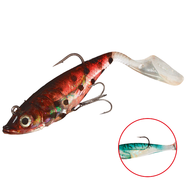 

Силиконовая приманка Mikado Crystal Fish WXH-66 100 мм, 113, 2 шт., Crystal Fish WXH-66