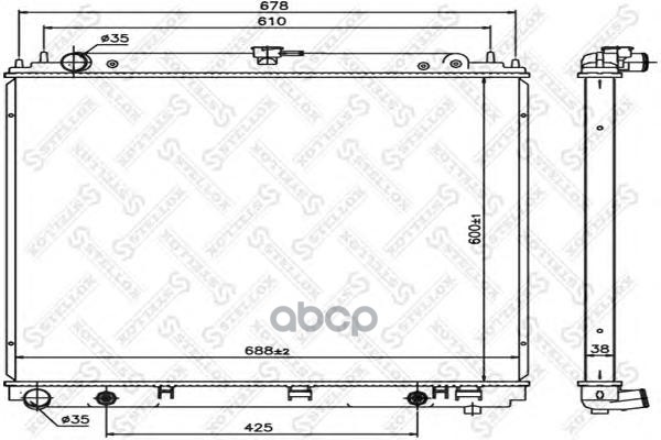 

Радиатор системы охлаждения Stellox 1025420SX