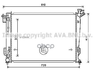 

Радиатор системы охлаждения AVA QUALITY COOLING HY2372