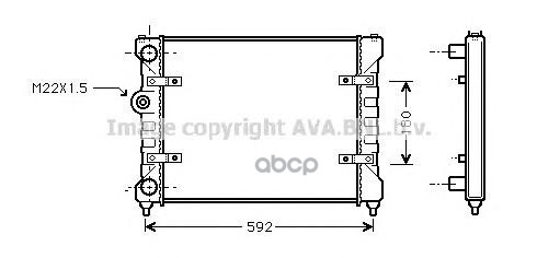 Радиатор системы охлаждения AVA QUALITY COOLING ST2023