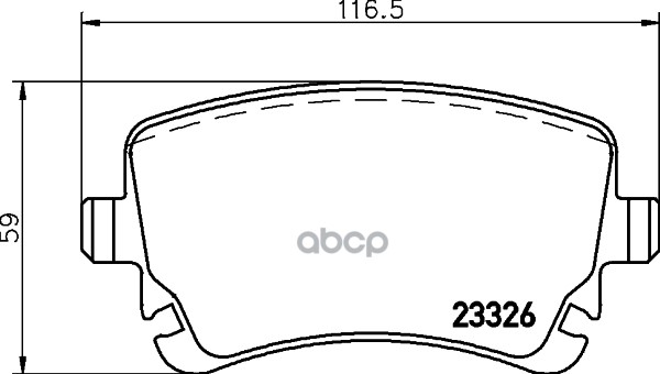 

Комплект тормозных колодок HELLA 8DB355015951