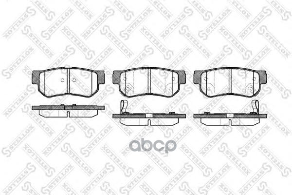 

Комплект тормозных колодок Stellox 757002BSX