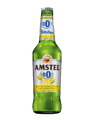 Пиво безалкогольное  Amstel natur lemon 0.45 л стекло