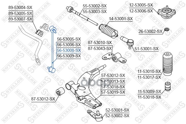 фото Стойка стабилизатора stellox 5653008sx