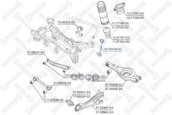 фото Стойка стабилизатора stellox 5600408sx