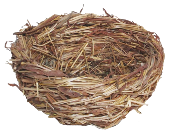 Гнездо для птиц Triol, сено, коричневый, 12х12х6 см
