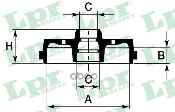 Барабан тормозной Lpr 7d0431