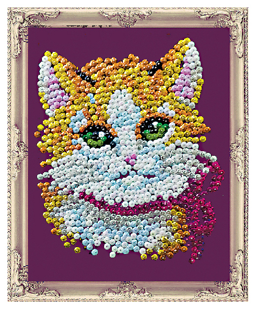 

Поделка Color Kit Картина из пайеток Кошечка CM002