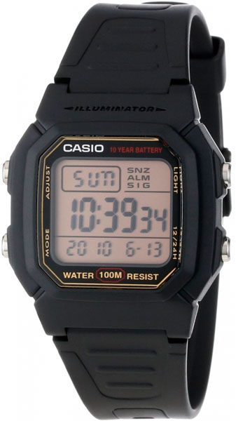 фото Наручные часы электронные мужские casio illuminator collection w-800hg-9a