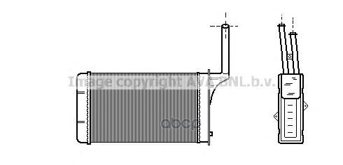 фото Радиатор печки ava quality cooling pe6049