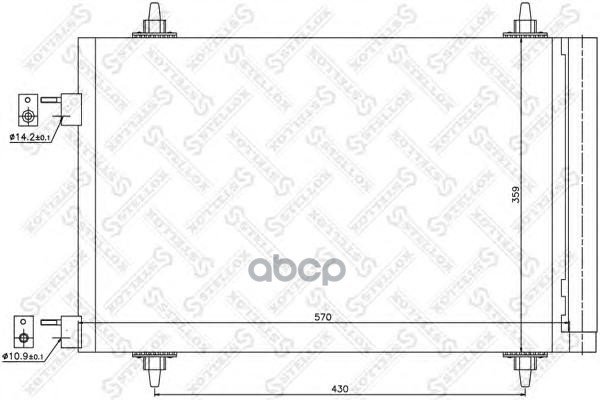 

Радиатор кондиционера Stellox 1045039SX