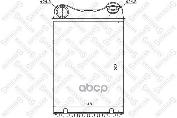 фото Радиатор печки stellox 1035165sx