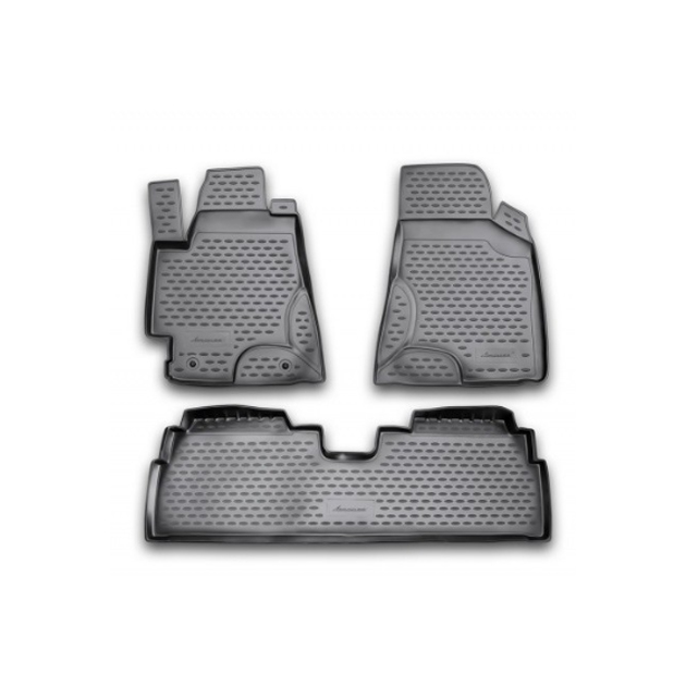 фото Коврики в салон element для toyota highlander i, хu20, 2001-2007, 3 шт. серые полиуретан