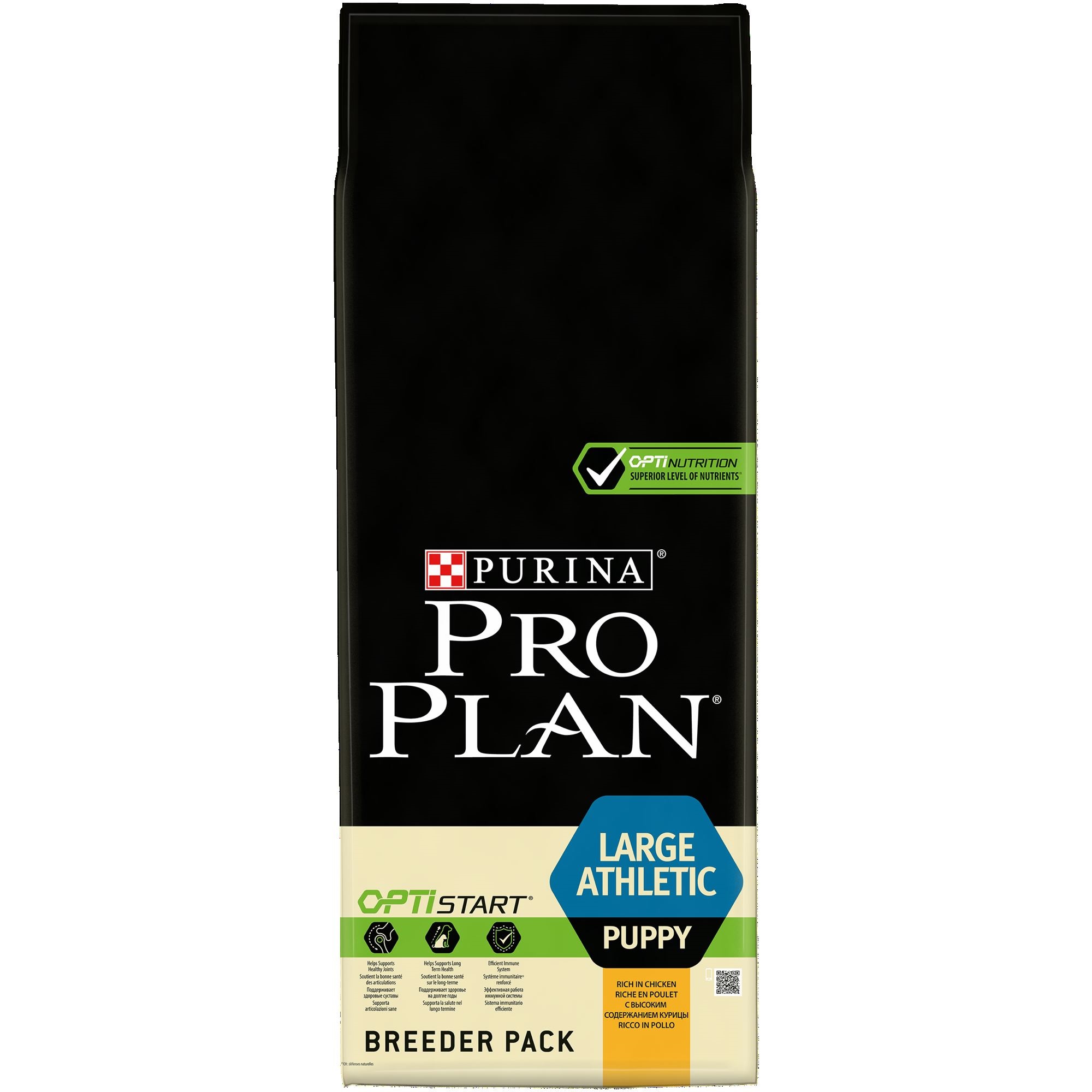 

Сухой корм для щенков Pro Plan для крупных пород с курицей и рисом, 18 кг, Optistart