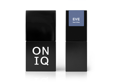 

Гель-лак Oniq Eve: 127 Steel Glitter, 10 мл