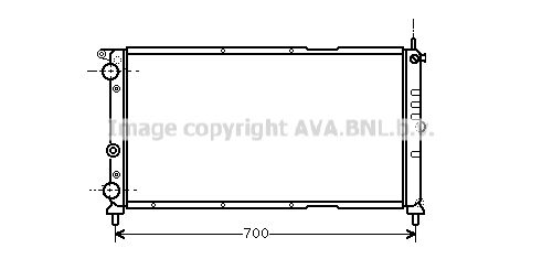 

Радиатор охлаждения двигателя AVA QUALITY COOLING FTA2143