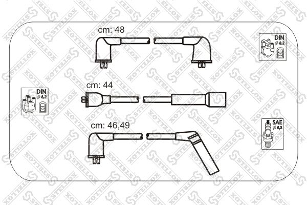 

Комплект проводов зажигания STELLOX 10-30040-SX