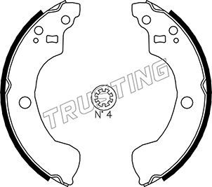 

Комплект тормозных колодок TRUSTING 067.195