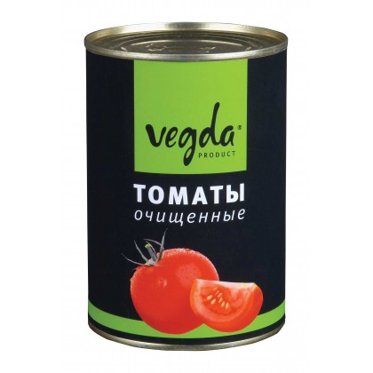 

Томаты очищинные Vegda product жестяная банка