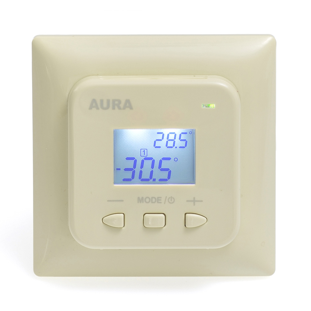Терморегулятор для теплых полов Aura Technology LTC 440 кремовый