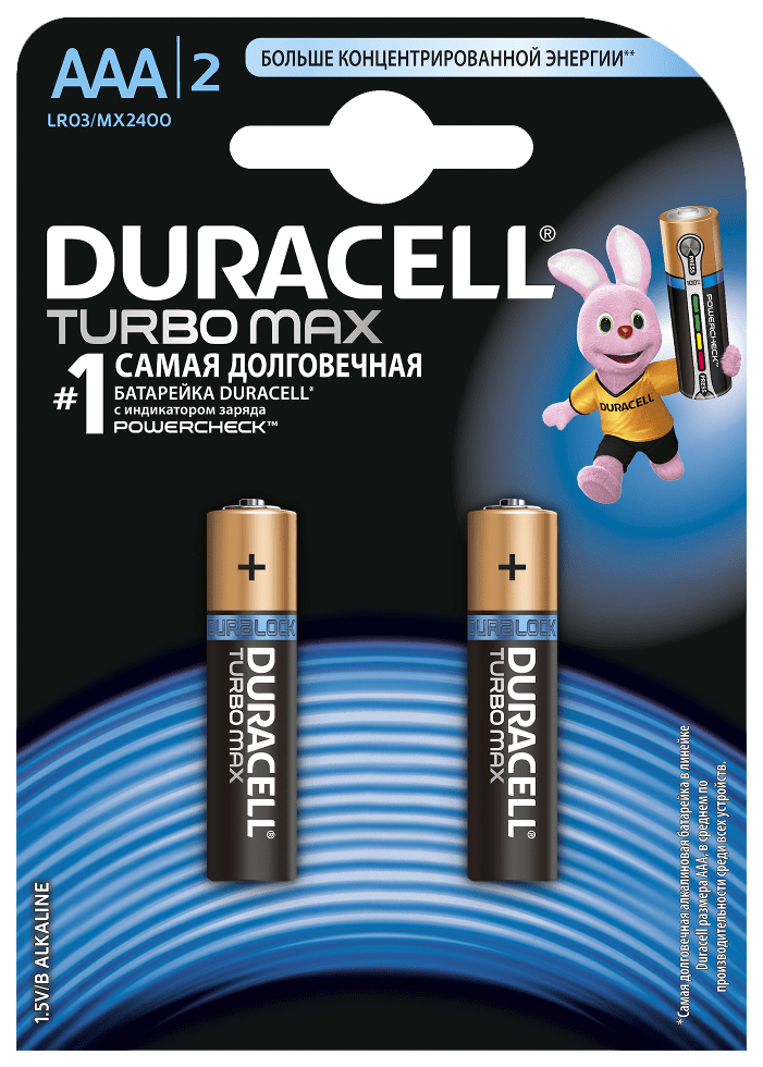 фото Батарейка duracell turbo max 2 шт