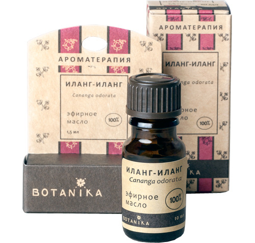 Эфирное масло Botanika Иланг-иланг, 100% натуральное, 10 мл жирное масло для тела botanika из косточек персика
